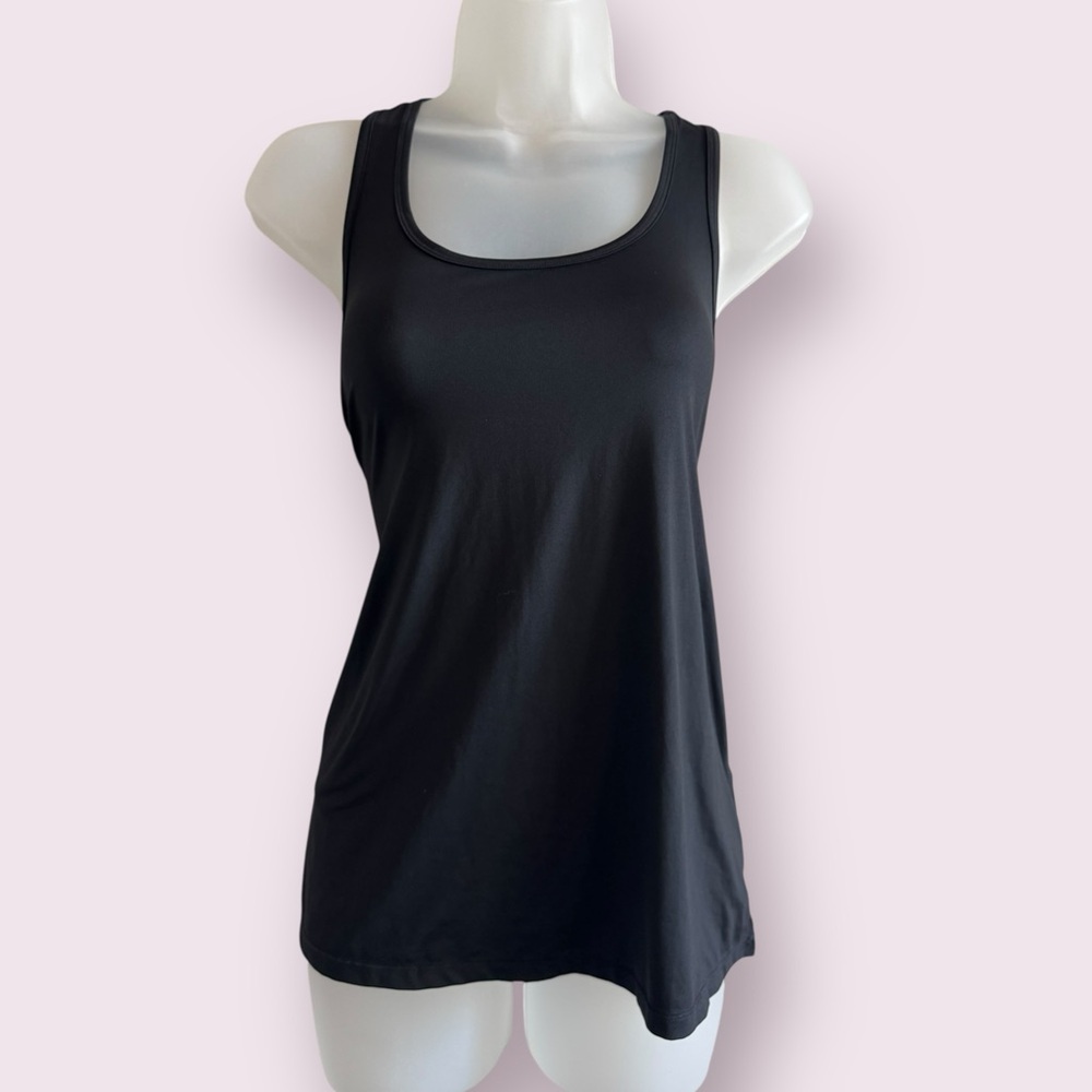Fabletics Black Racerback Tank Top Lightweight Stretch Activewear M